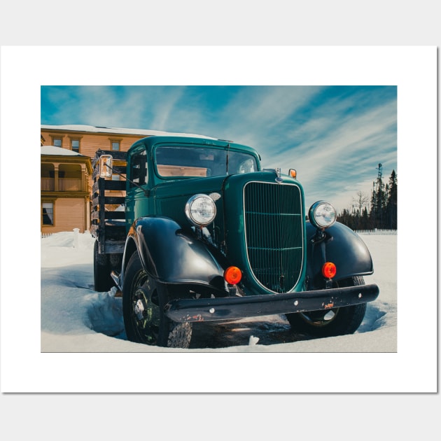 1935 Ford Classic Pickup V3 Wall Art by Family journey with God